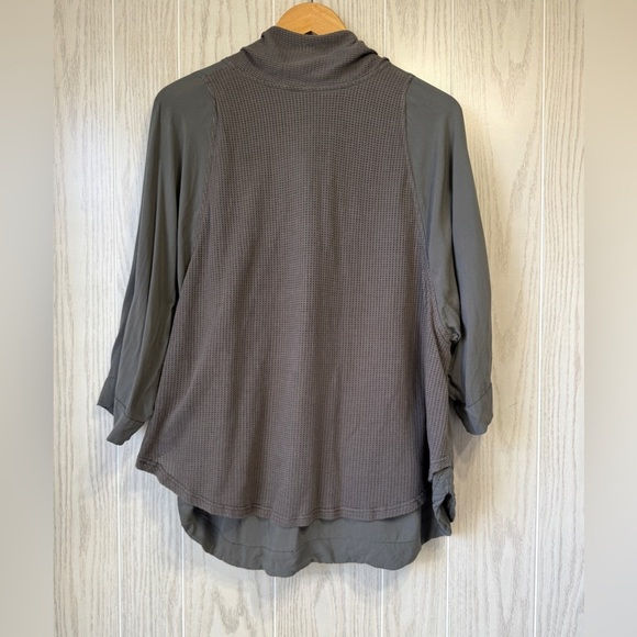 XCVI Gray Rayon Zipper Jacket - Size L - Picture 5 of 5